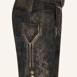 Alternative view of Lederhose Jihn mit Gürtel
