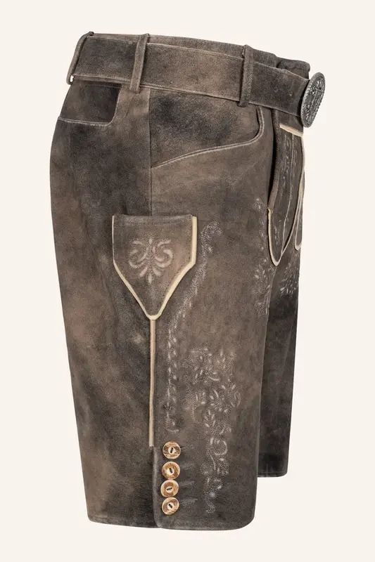 Lederhose Ron mit Gürtel – Bild 2