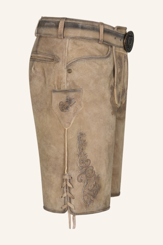 Lederhose Baldur mit Gürtel – Bild 2
