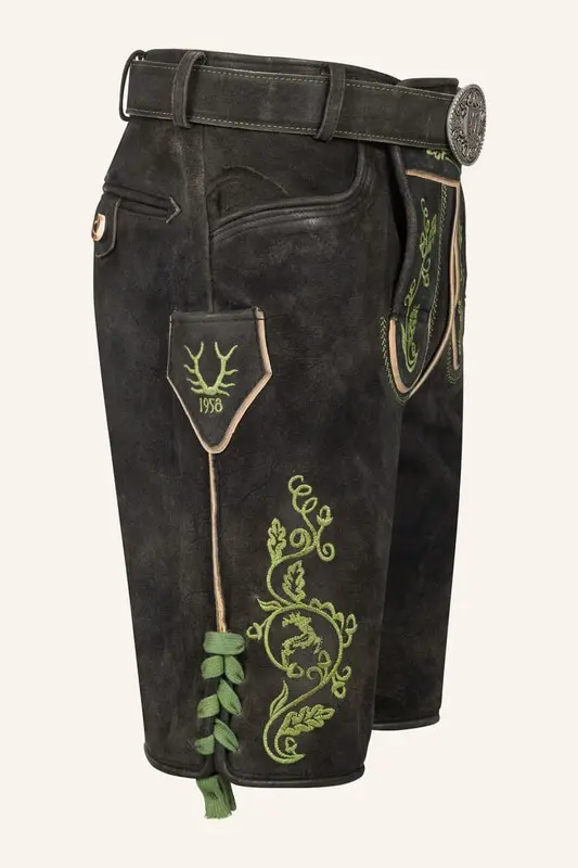 Lederhose Tilo mit Gürtel – Bild 2