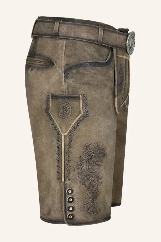 Lederhose Ramiel mit Gürtel – Bild 2