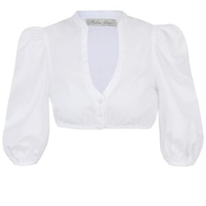 Dirndlbluse AMARIEL ~ 30 ~ weiß