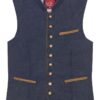 Trachtenweste marineblau Leinen Kent 007715 ~ 44