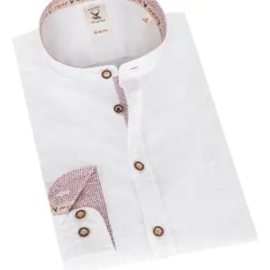Trachtenhemd OLIVER (slim fit) ~ XL ~ rot
