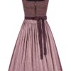 Dirndl lang 80 cm aubergine Stretch Martha 015474 ~ 36