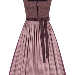 Dirndl lang 80 cm aubergine Stretch Martha 015474 ~ 36