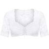 Dirndlbluse Spitze weiß Stretch Verena 012892 ~ 40
