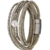 Wickelarmband mit Strass ~ salbei