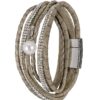 Wickelarmband mit Strass ~ salbei