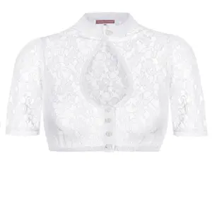 Dirndlbluse Spitze weiß Belinda 011108 ~ 30