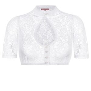 Dirndlbluse Spitze weiß Belinda 011108 ~ 30