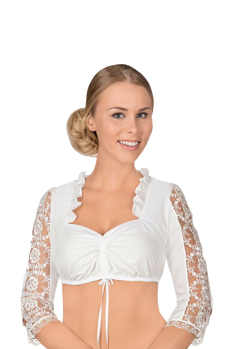 Dirndlbluse creme Caroline 000745 ~ 34