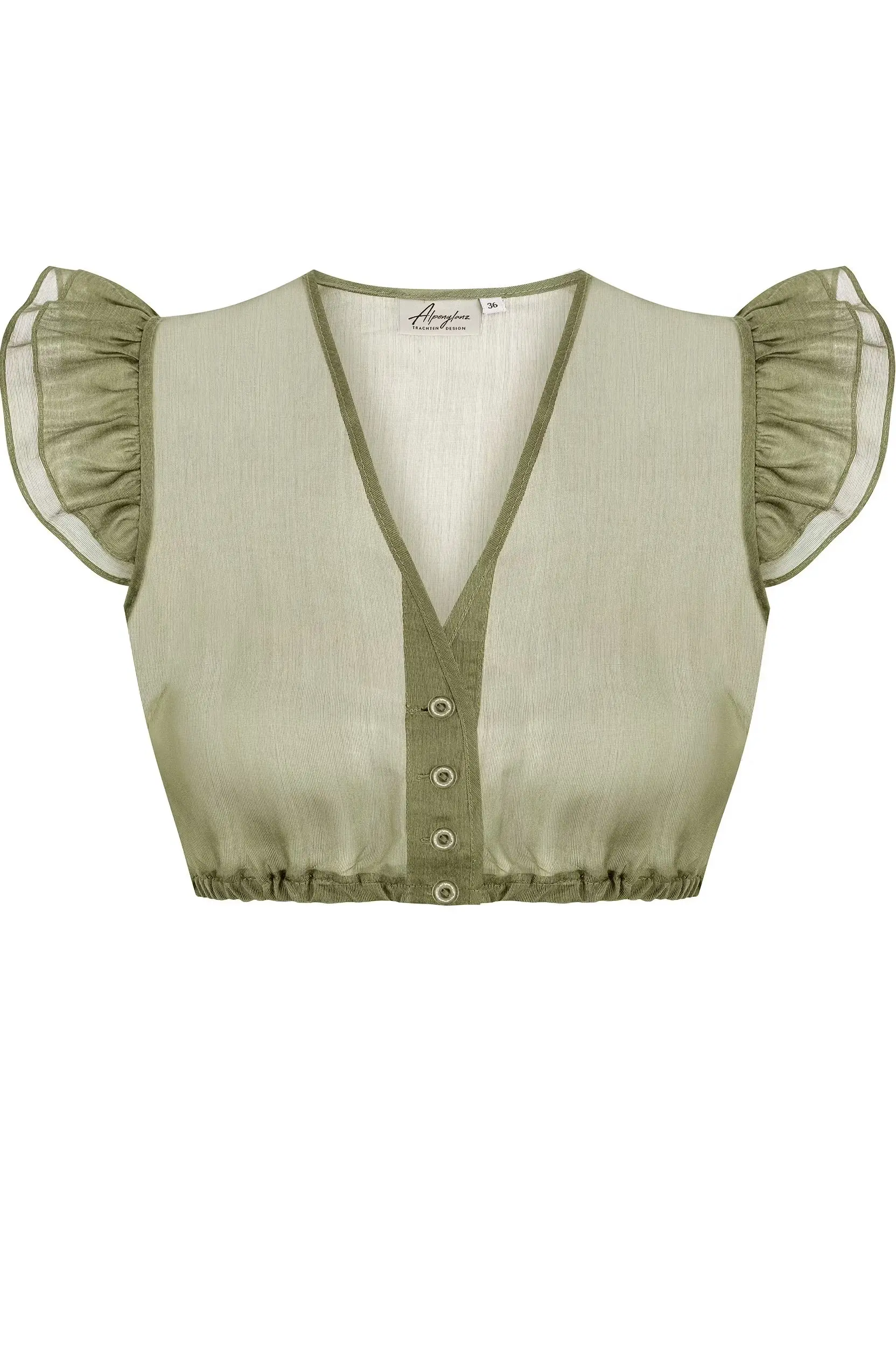 Dirndlbluse EILEEN ~ oliv ~ 32