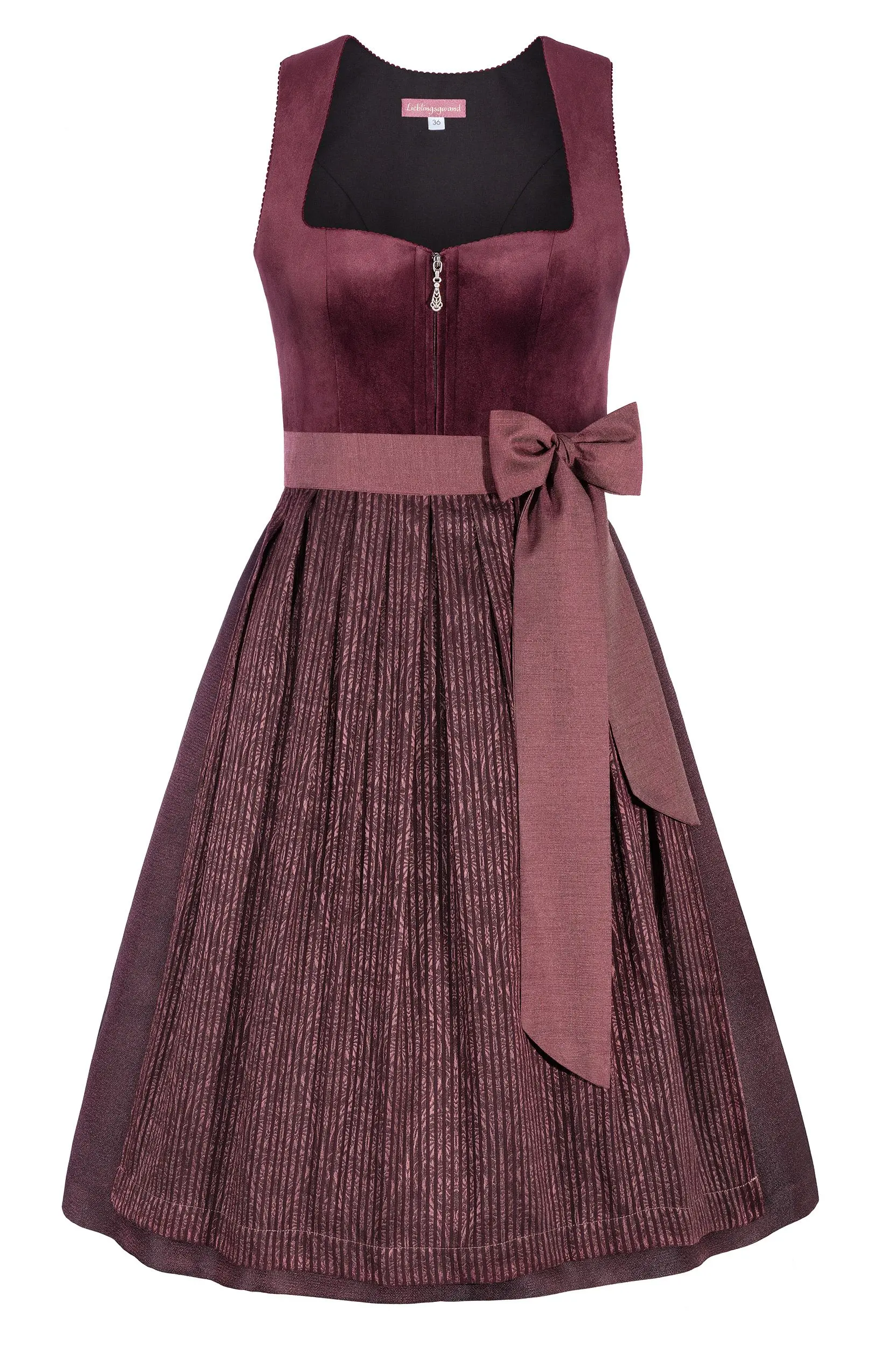 Dirndl ALMA (70 cm) ~ 40 ~ bordeaux