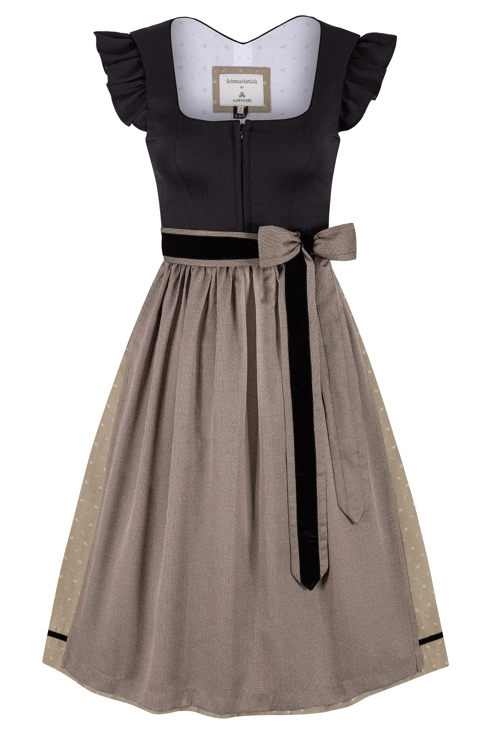 Dirndl ELLA (75 cm) ~ 30 ~ schwarz