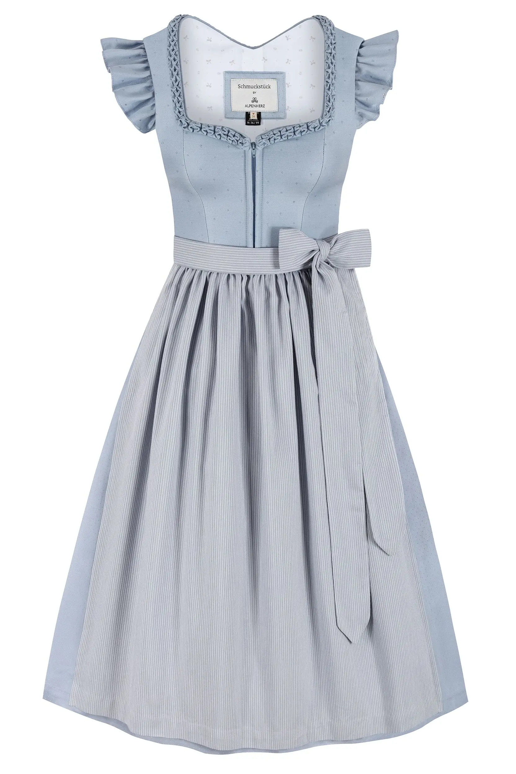 Dirndl ISABELLA (75 cm) ~ 30 ~ hellblau