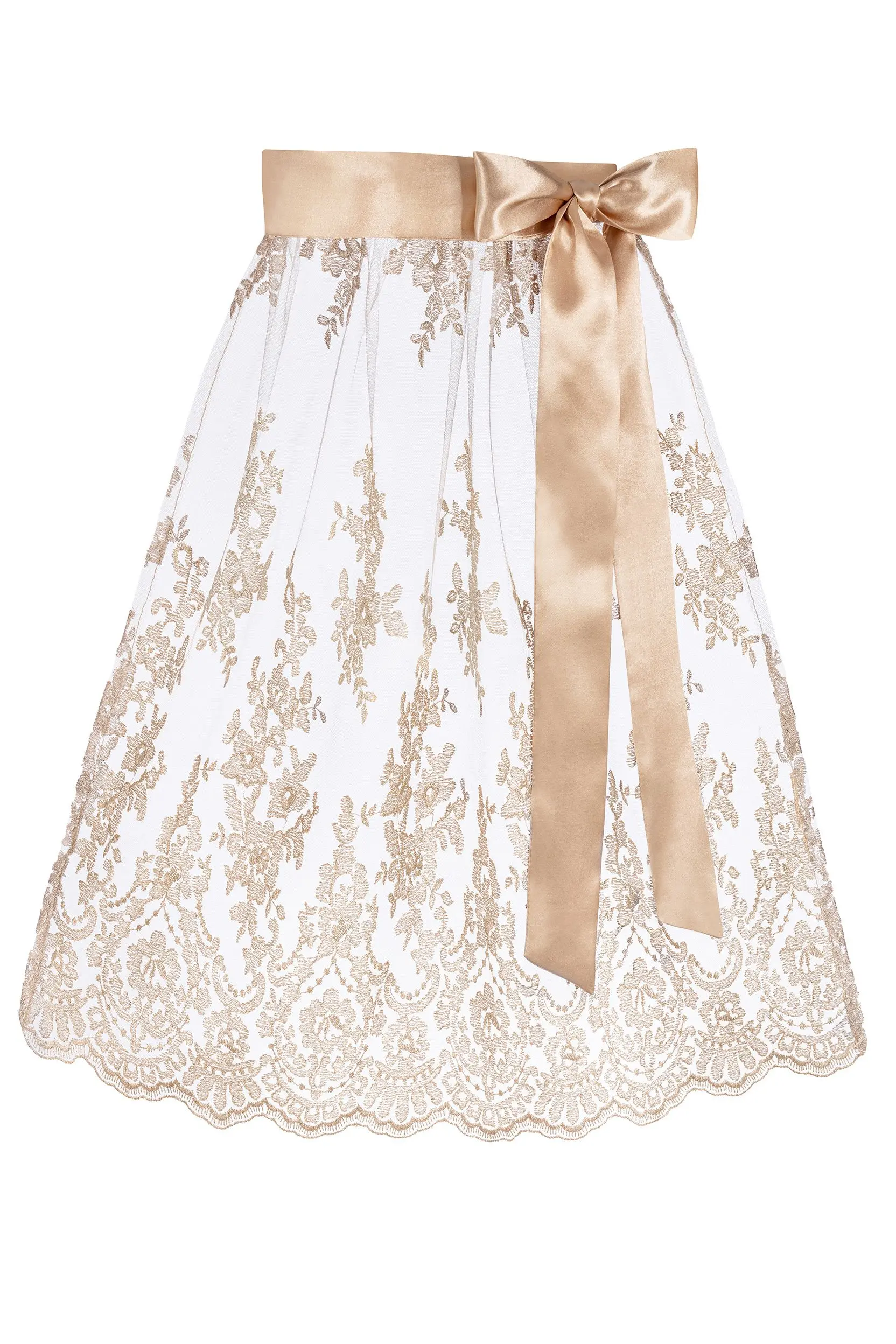 Dirndlschürze ELISA (65 cm) ~ S ~ gold