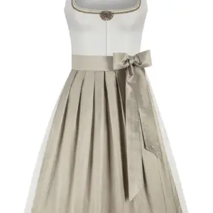 Brautdirndl midi 70 cm creme champagner Murielle 016104 ~ 38