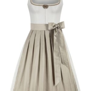 Brautdirndl midi 70 cm creme champagner Murielle 016104 ~ 38