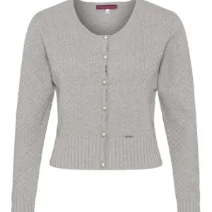 Trachten Strickjacke hellgrau Marlene 010951 ~ 42
