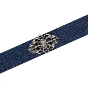 Schürzenschließe oval mit Strass-Stein