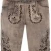Lederhose ALOIN ~ 46 ~ steingrau