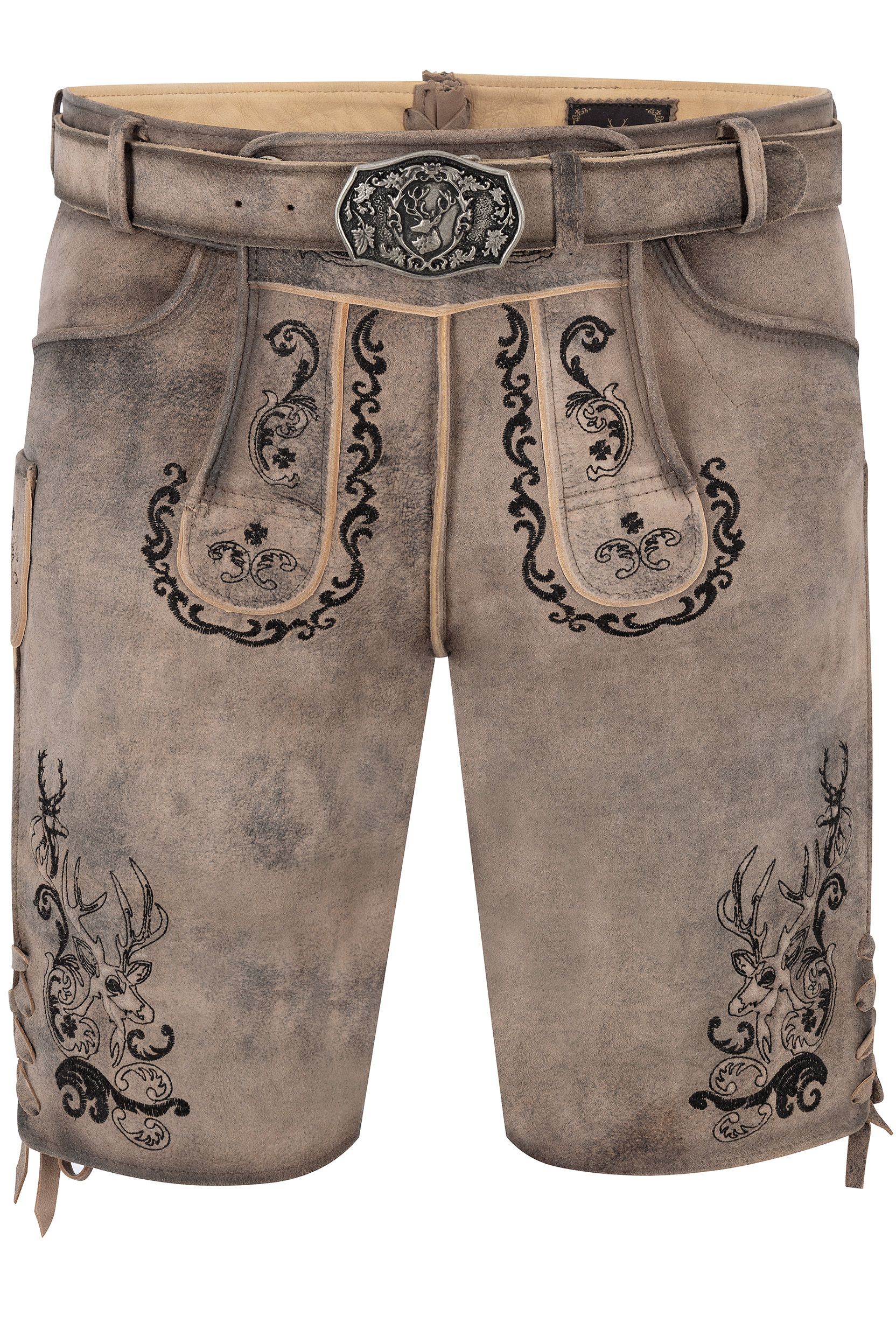 Lederhose ALOIN ~ 46 ~ steingrau