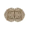 Schürzenschließe rund ornamental ~ altgold