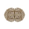 Schürzenschließe rund ornamental ~ altgold