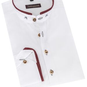 Trachtenhemd VINZENT (slim fit) ~ 38 ~ weiß
