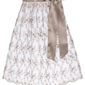 Dirndlschürze ELISA (65 cm) ~ taupe ~ M