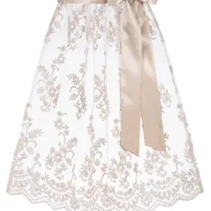 Dirndlschürze ELISA (65 cm) ~ taupe ~ S