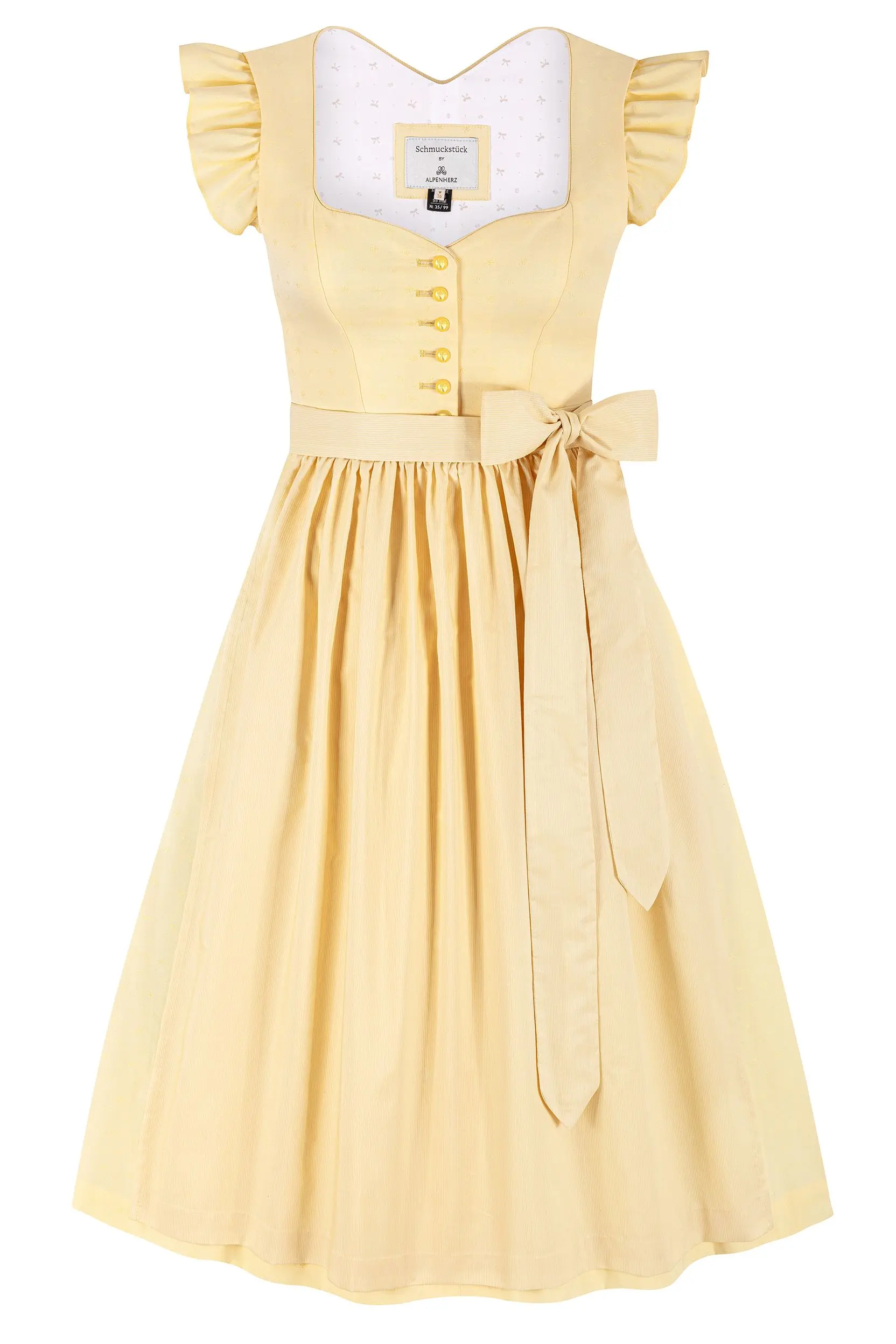 Dirndl LYDIA (75 cm) ~ 30 ~ gelb