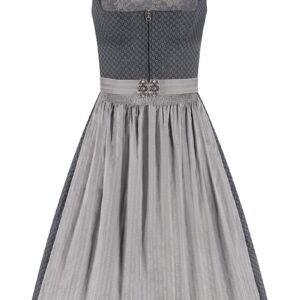 Midi Dirndl 65 cm anthrazit grau Thea 009988 ~ 50