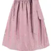 Dirndlschürze gestreift (70 cm) ~ M ~ mauve