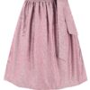 Dirndlschürze gestreift (70 cm) ~ M ~ mauve