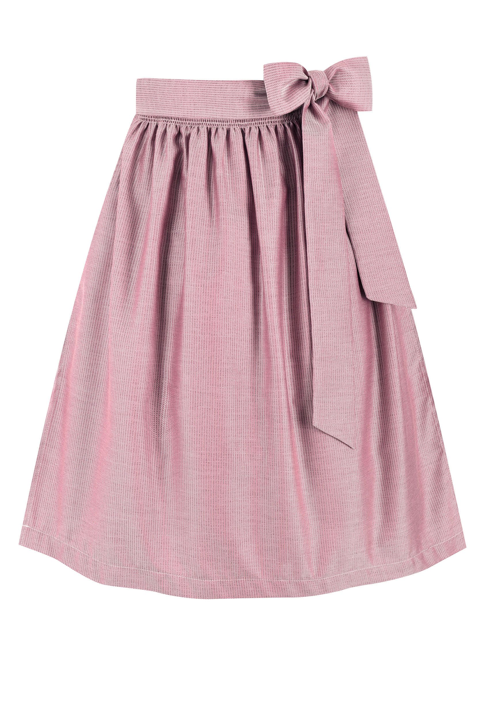 Dirndlschürze gestreift (70 cm) ~ M ~ mauve