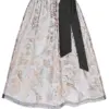 Dirndlschürze aus Blumenspitze (70 cm) ~ S ~ schwarz