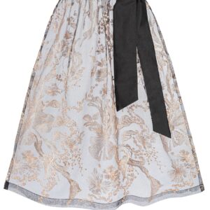 Dirndlschürze aus Blumenspitze (70 cm) ~ S ~ schwarz