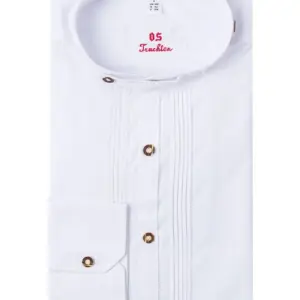 Trachtenhemd extralang weiß Gregor 002821 - slimfit ~ 36