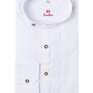 Trachtenhemd extralang weiß Gregor 002821 - slimfit ~ 36