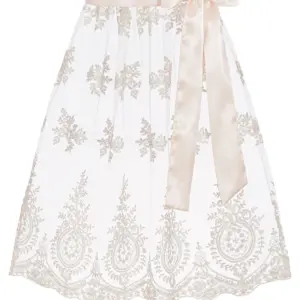 Dirndlschürze ELISA (65 cm) ~ creme ~ S
