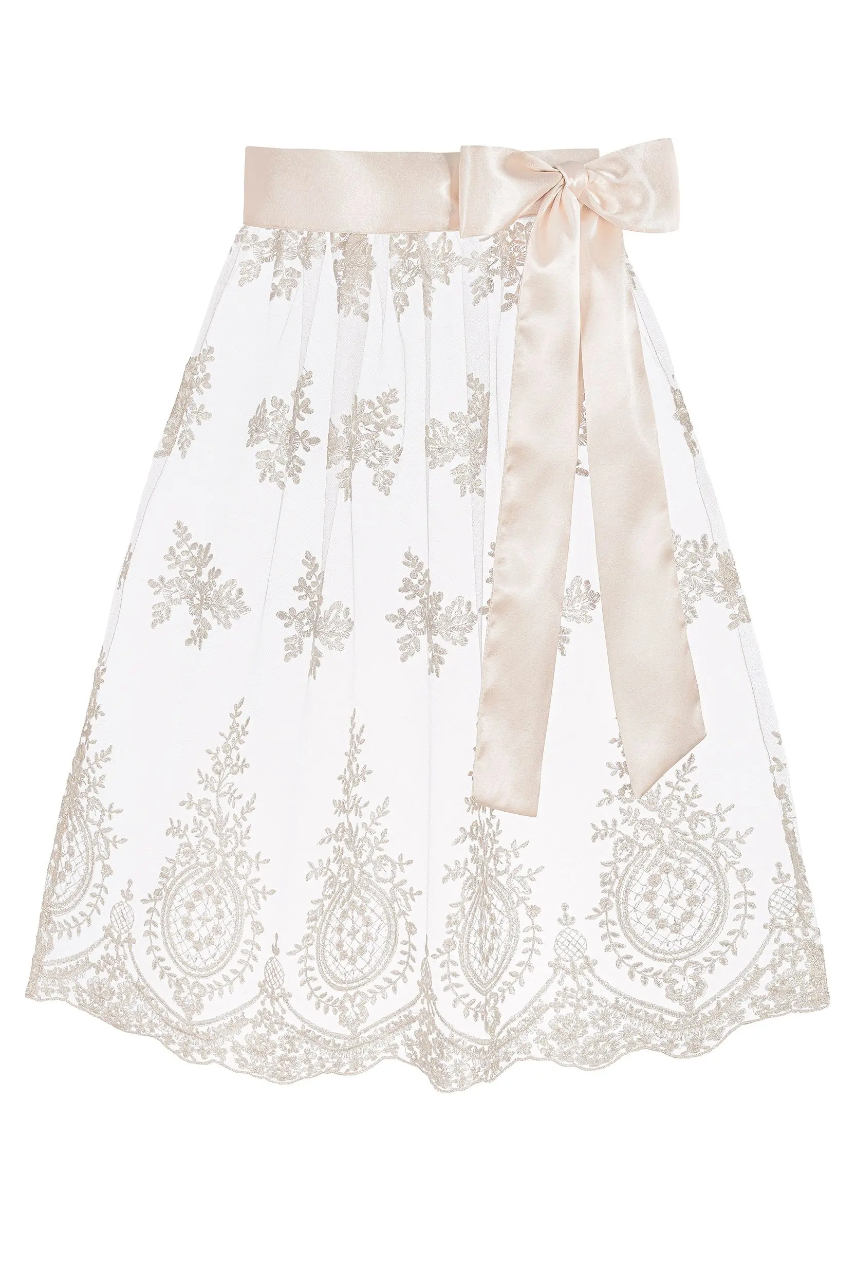 Dirndlschürze ELISA (65 cm) ~ creme ~ S