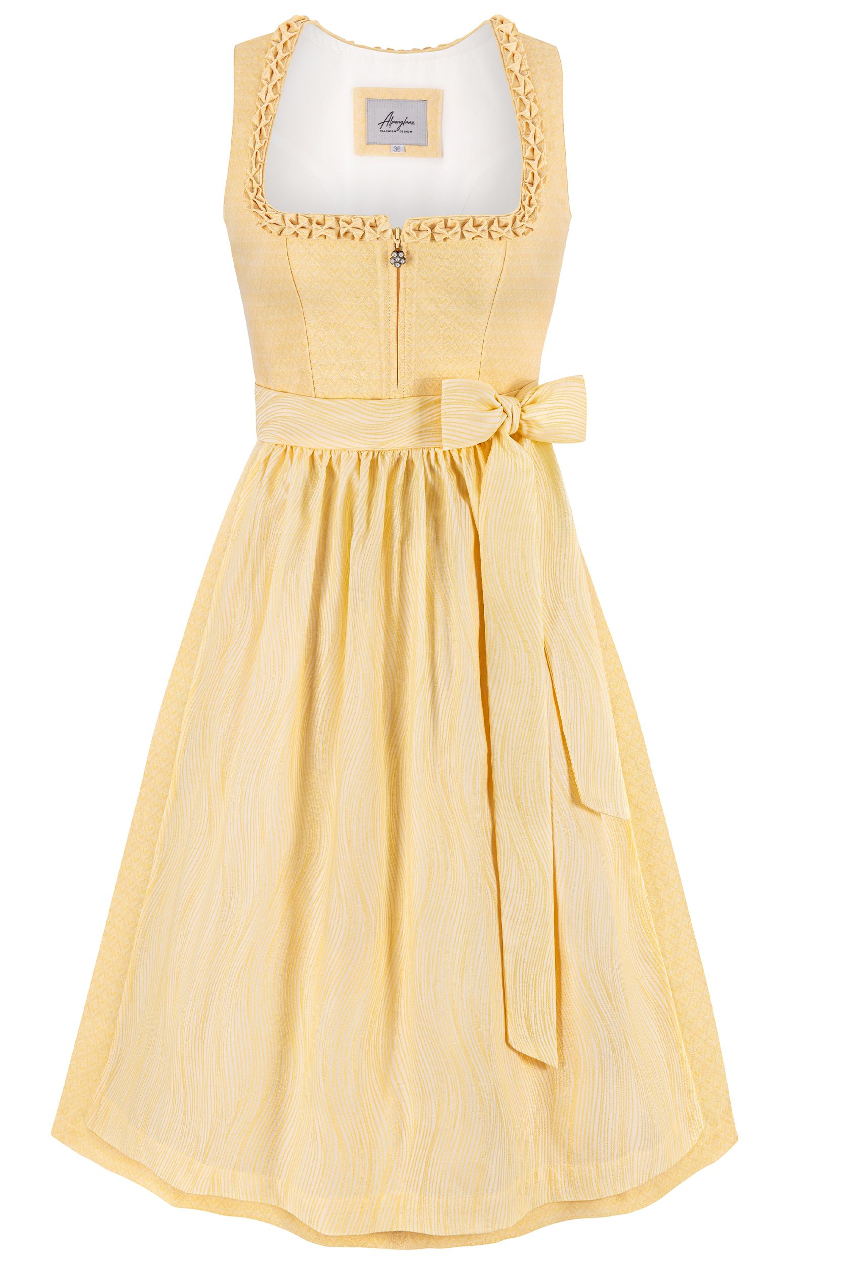 Dirndl SILKE (70 cm) ~ gelb ~ 36
