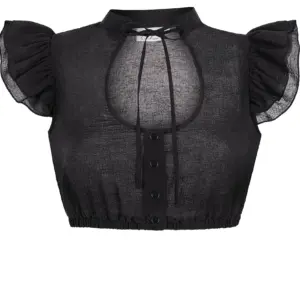 Dirndlbluse DIANA ~ 32 ~ schwarz