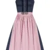 Midi Dirndl 65 cm dunkelblau altrosa Loretta 010397 - limitiert ~ 40