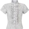 Trachtenbluse Melly (grau