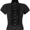 Trachtenbluse Melly (schwarz