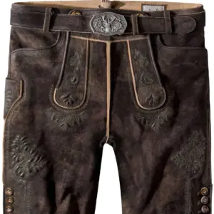 Trachtenlederhose Bertl (braun gespeckt