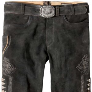 Trachtenlederhose Corbi4 (graphit gespeckt